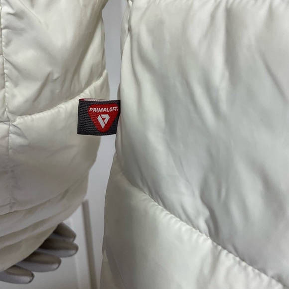 Bernardo Primaloft womens Size Medium puffer jacket White Lace Trim Detail - Picture 7 of 13